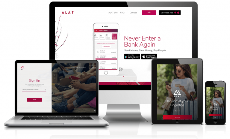 open a business account on ALAT - sign up for internet banking