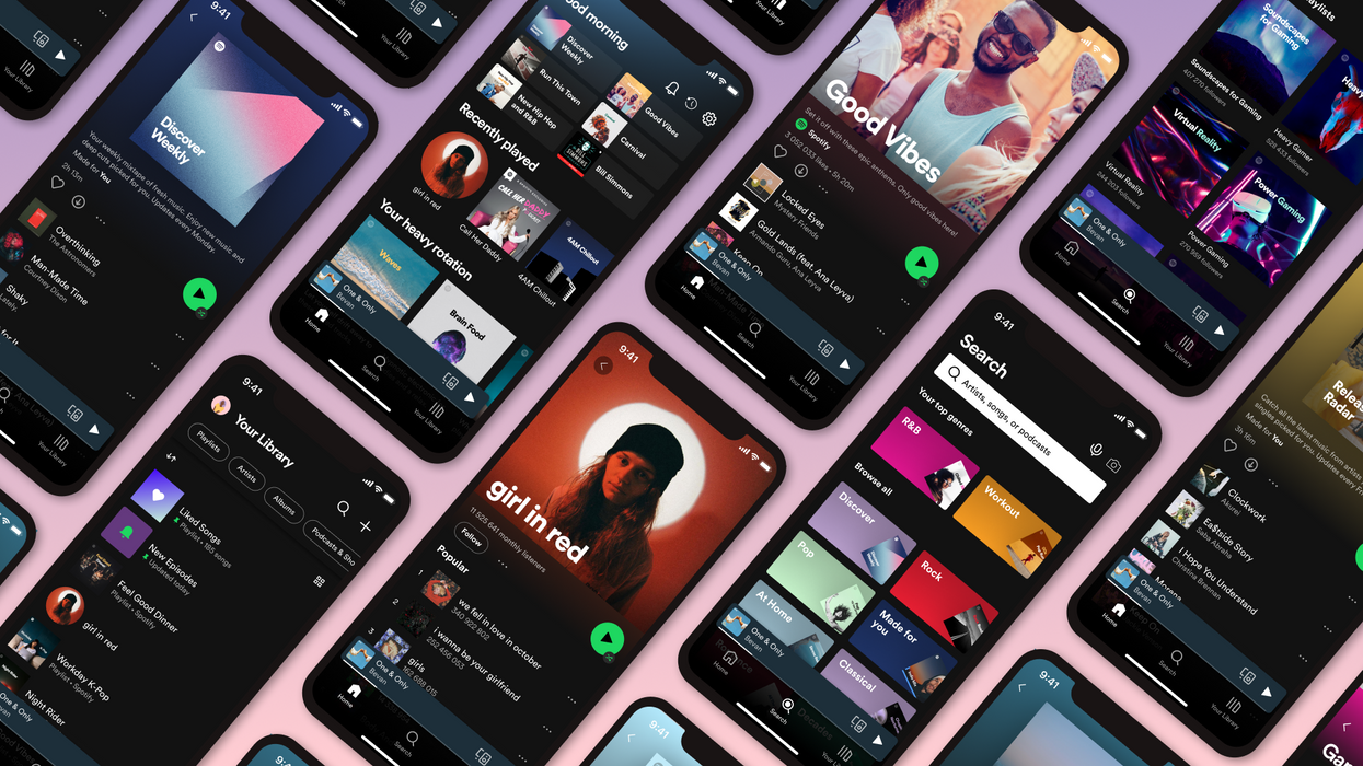spotify on phone screens